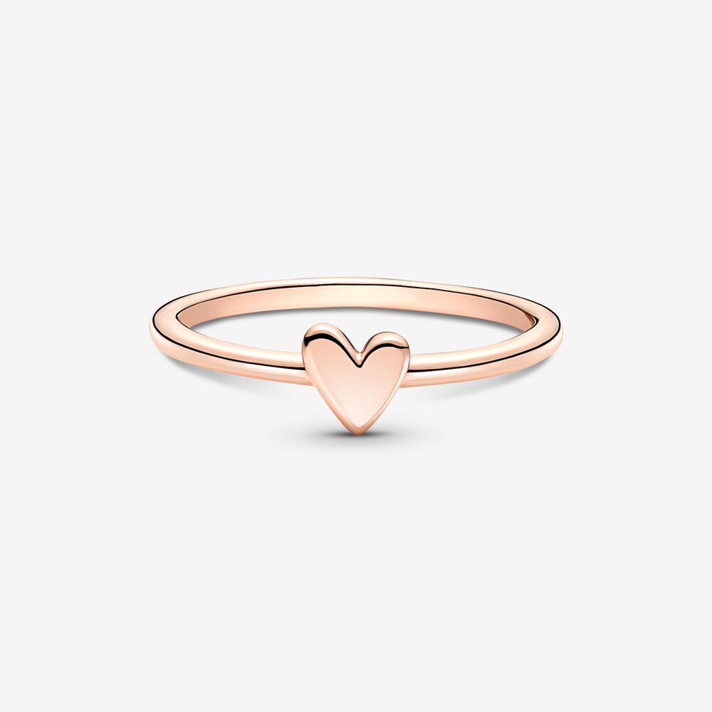 Freehand Heart Rose Ring