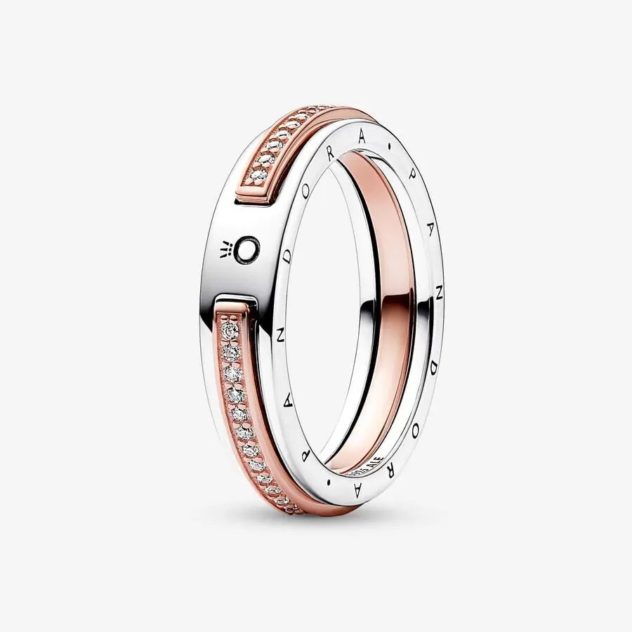 Two-tone Logo & Pavé
