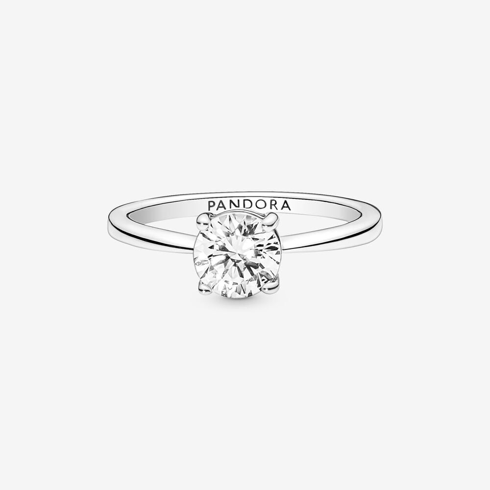Sparkling Solitaire Ring