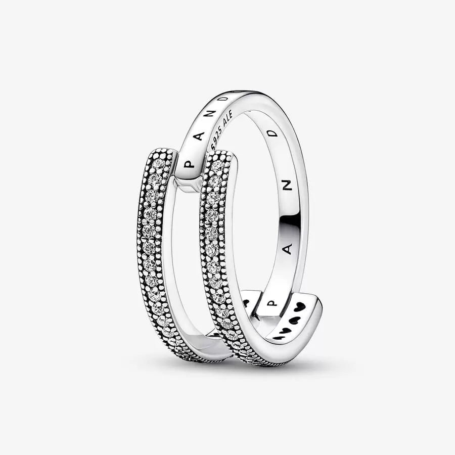 Logo & Pavé Double Band