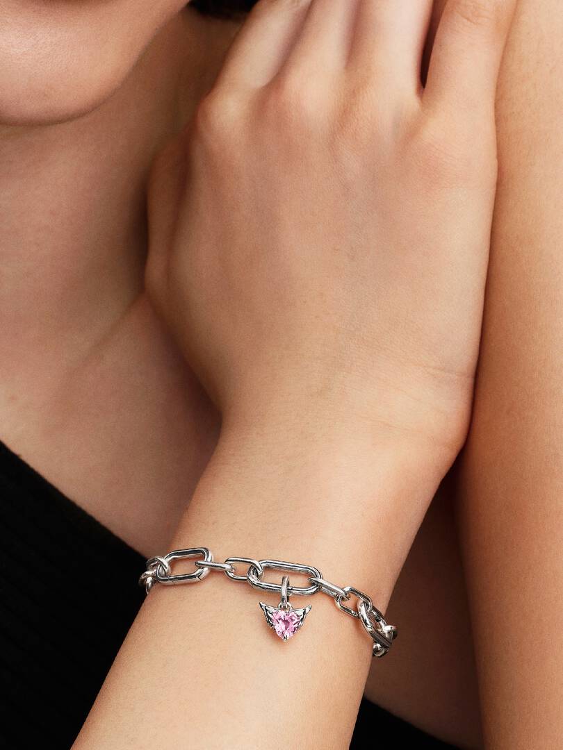 Winged Pink Heart Mini