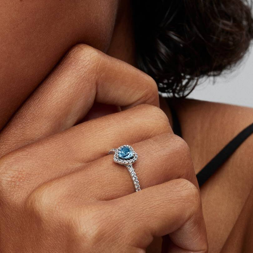 Elevated Light Blue Heart