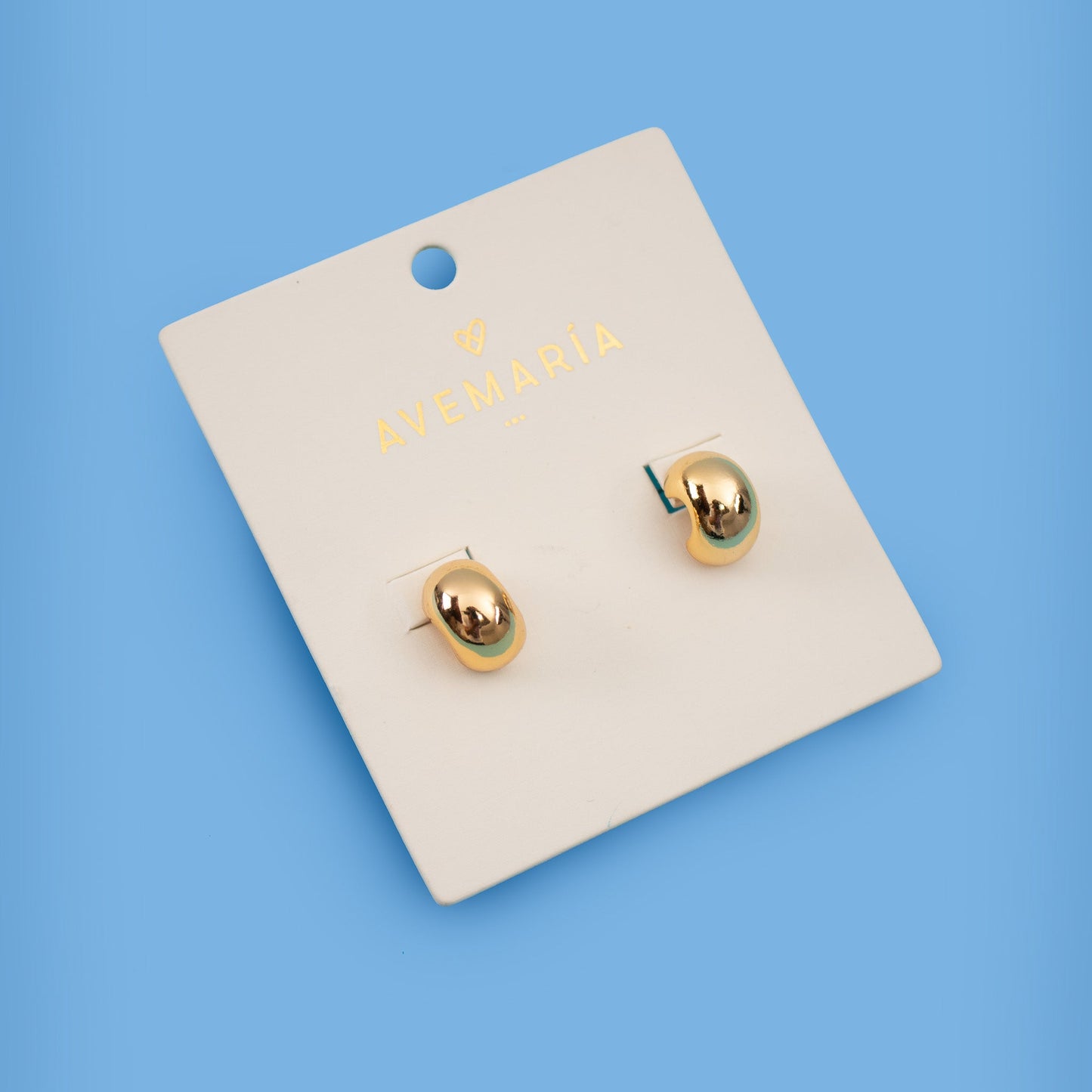 Argollas Mini Chunky Gold