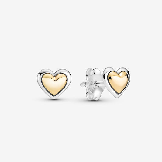 Domed Golden Heart Stud