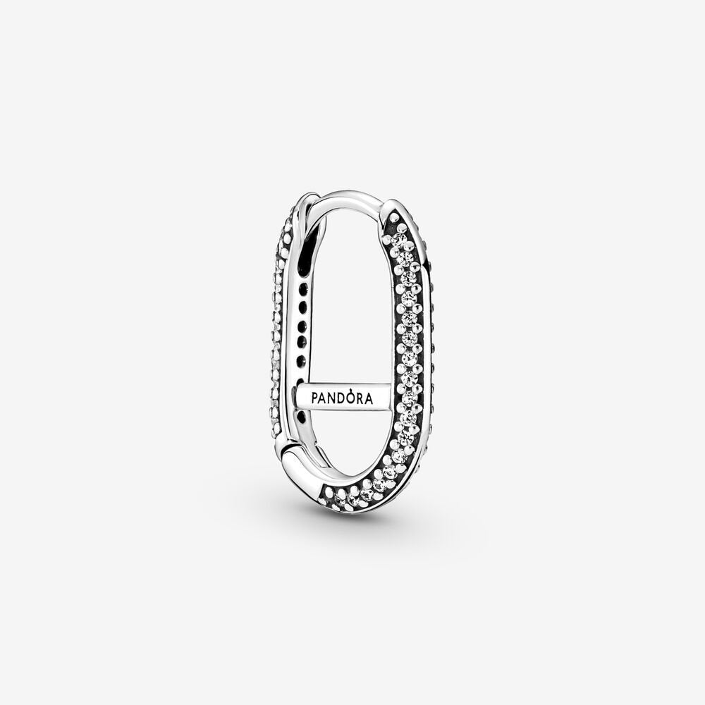 ME Pavé Single Link Earring Hoop