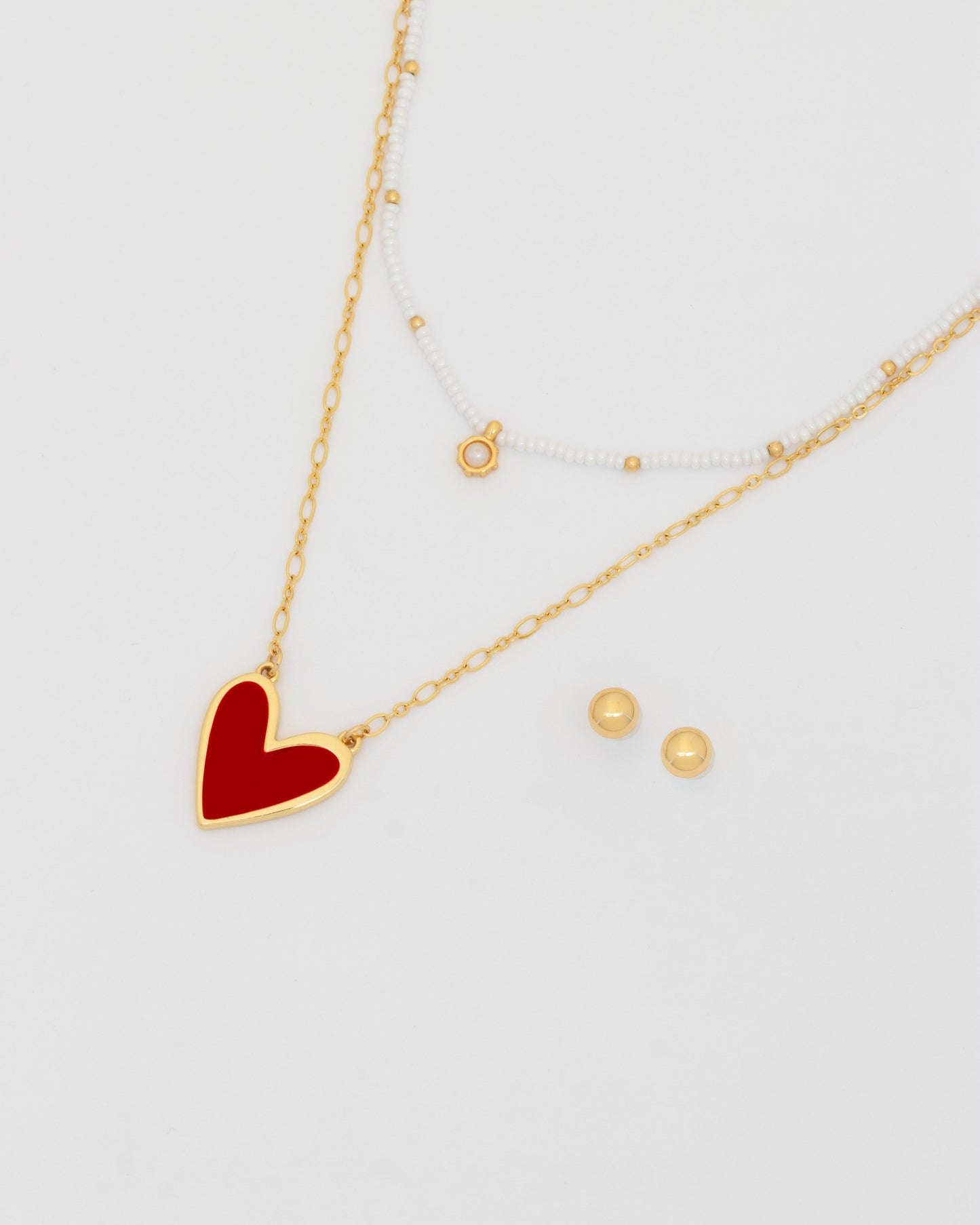 Collar x 2 Layering Corazón