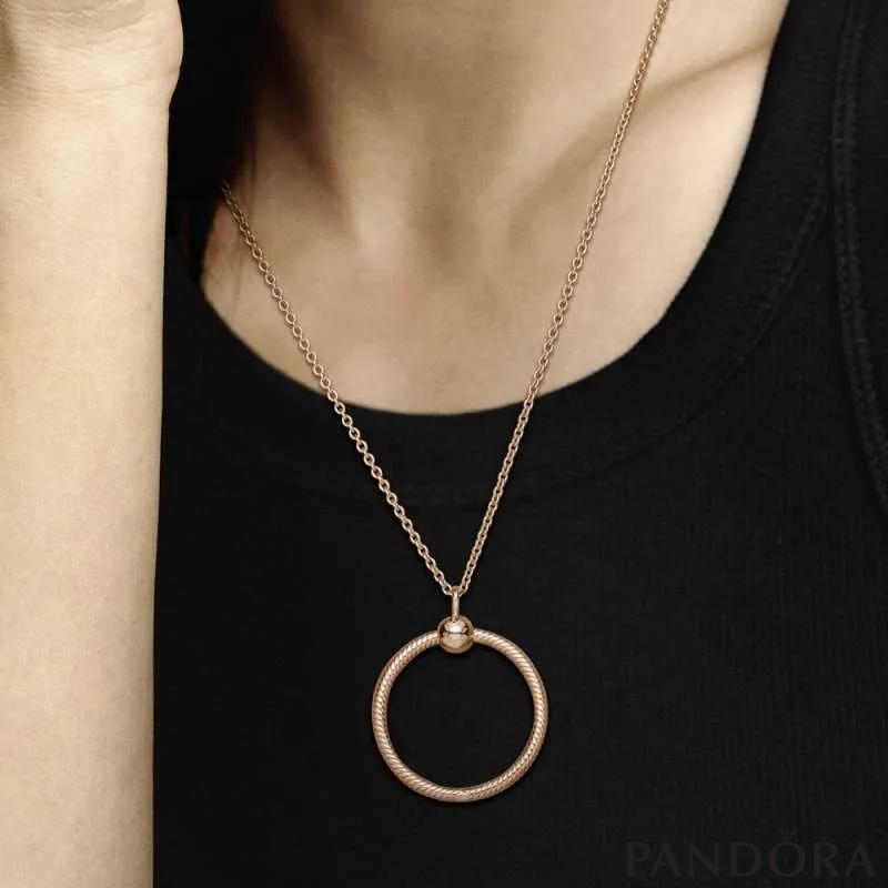 Pandora Moments Medium O Pendant Rose