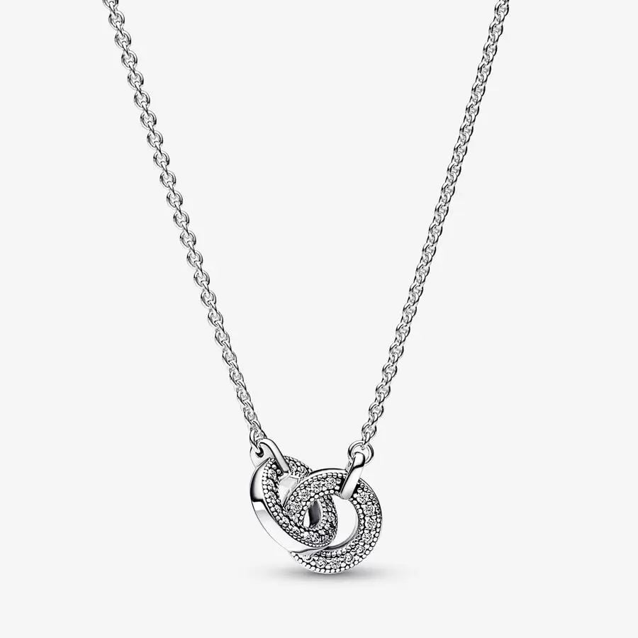 Intertwined Pavé Pendant Necklace