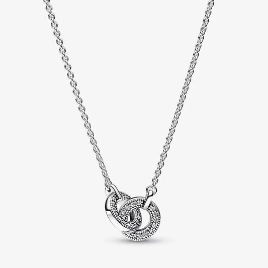 Intertwined Pavé Pendant Necklace