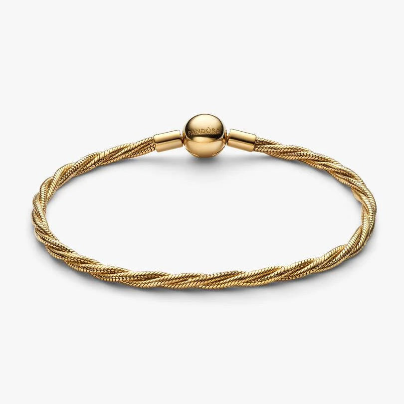 Round Pandora Clasp Twisted Snake