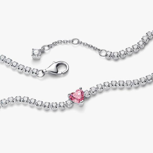 Pink Sparkling Heart Tennis