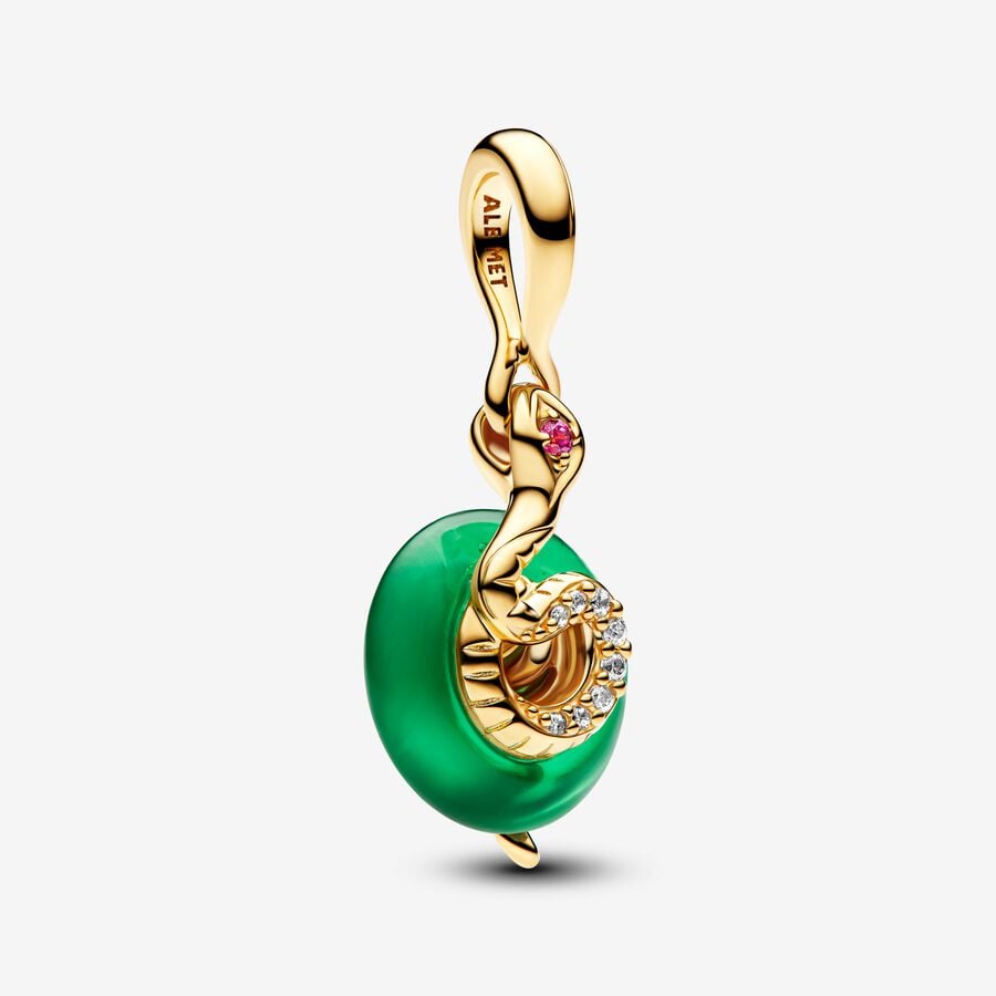 Snake Green Murano Glass