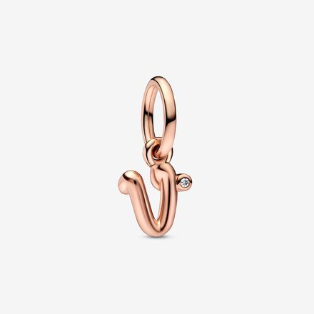 Letter Script Alphabet Dangle Charm