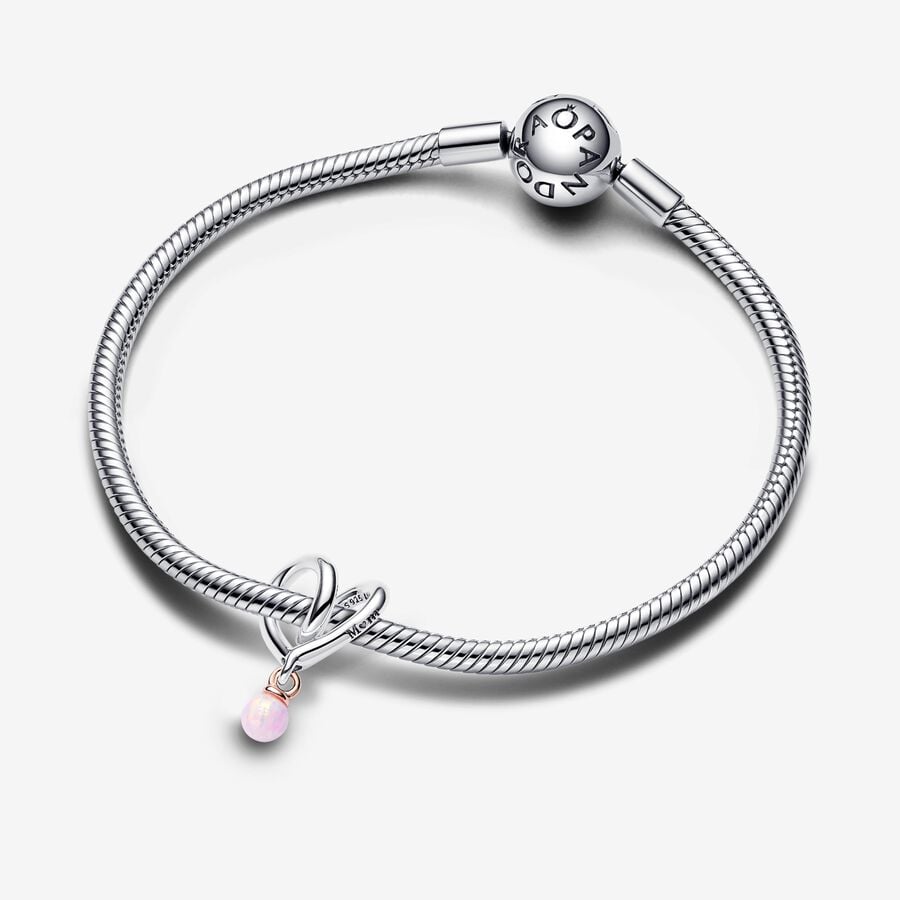 Two-tone Wrapped Heart Mom