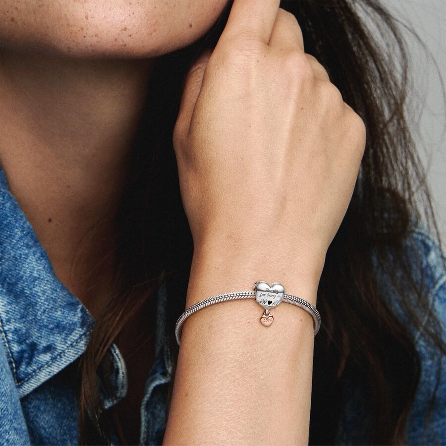 Love You Mom Heart Charm