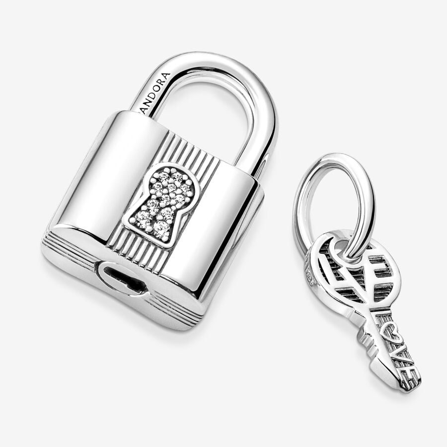 Padlock and Key Dangle