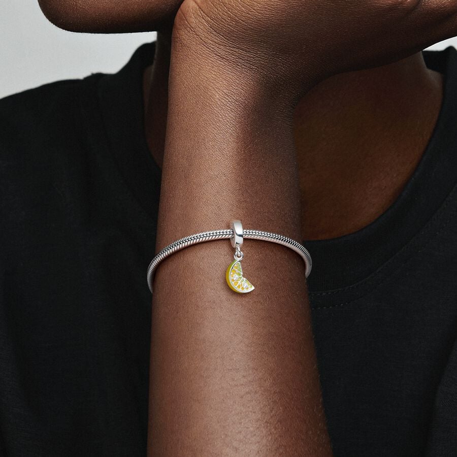 Lemon Slice Sparkling Fruit Charm
