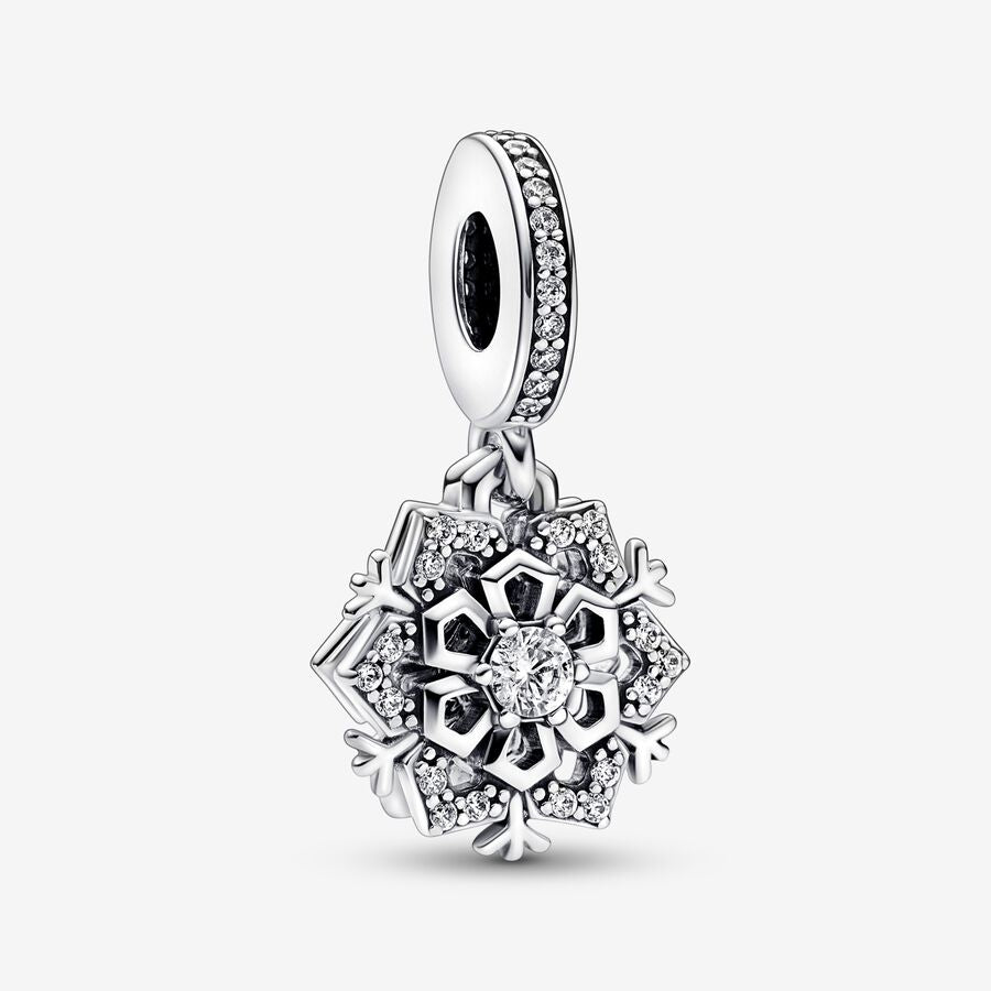 Sparkling Snowflake Double Dangle