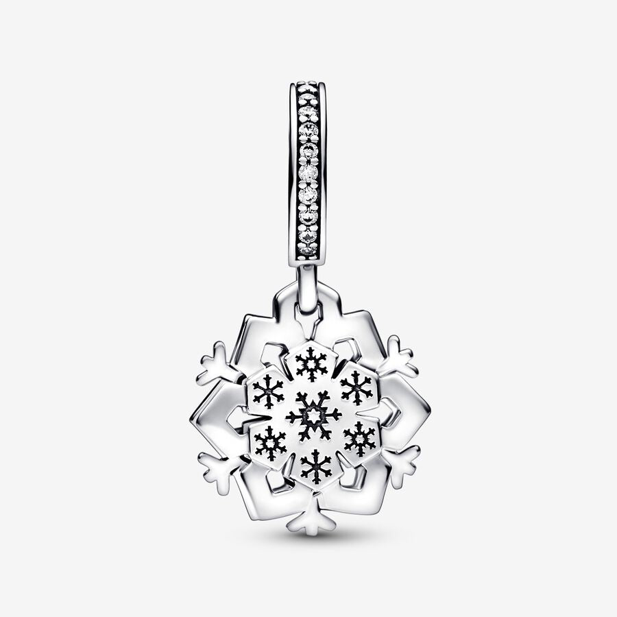 Sparkling Snowflake Double Dangle