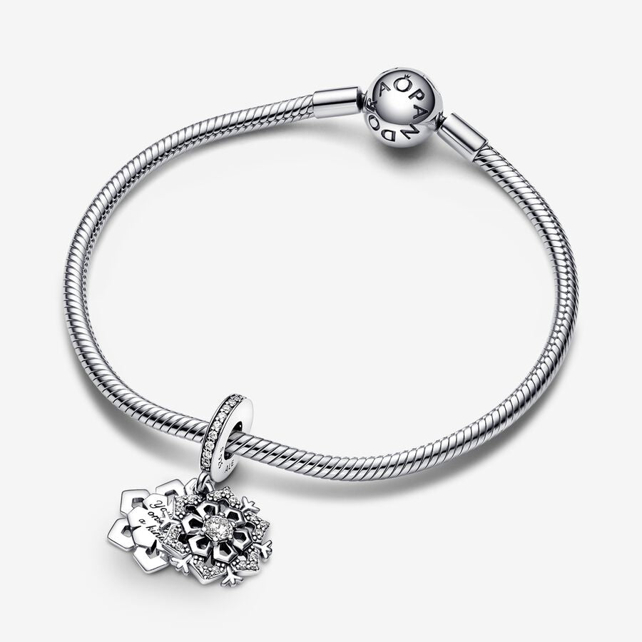 Sparkling Snowflake Double Dangle