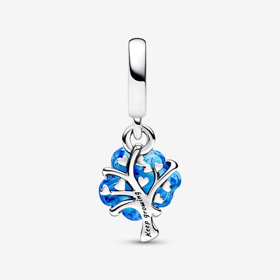 Blue Murano Glass Family Tree Dangle