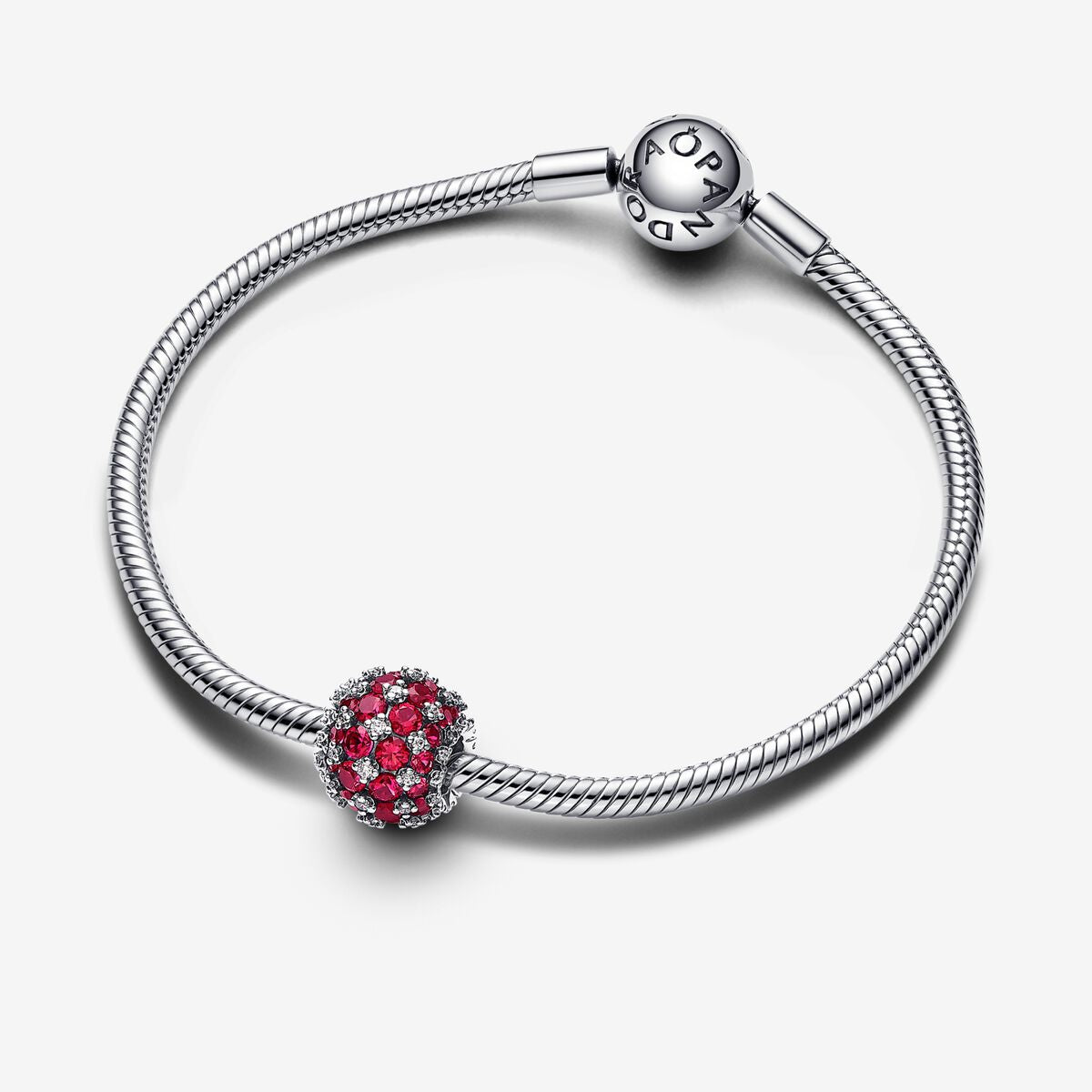 Sparkling Pavé Round Pink
