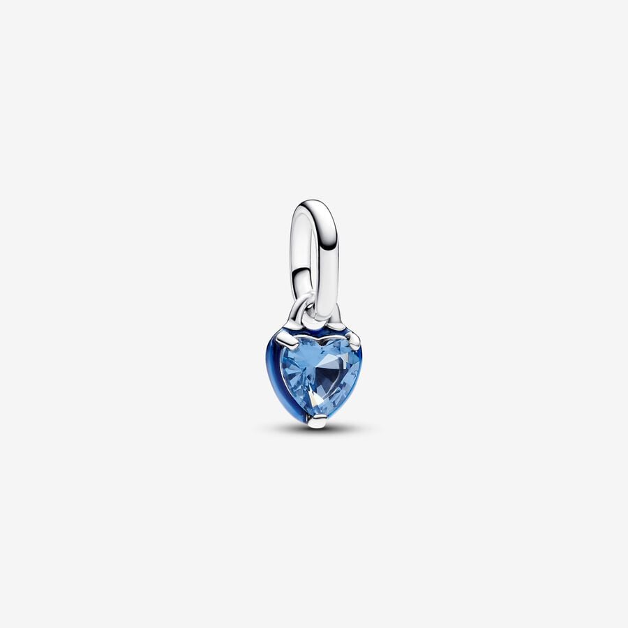 ME Blue Chakra Heart Mini Dangle
