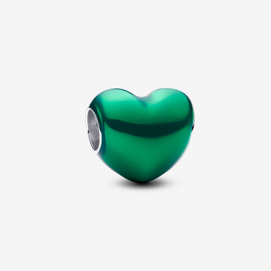 Metallic Green Heart