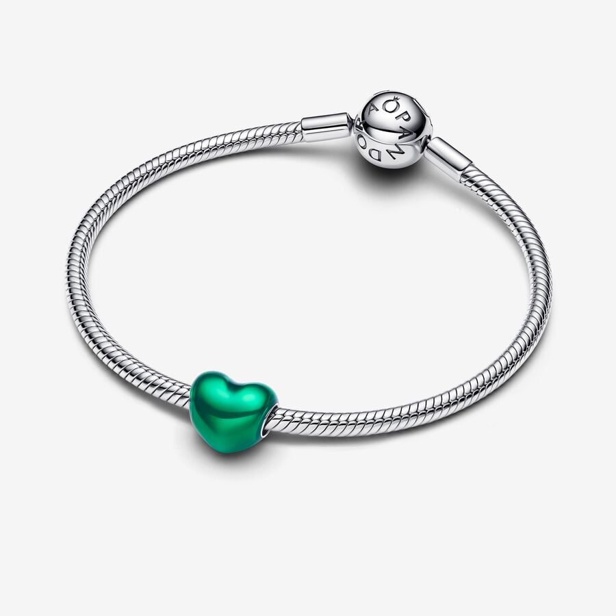 Metallic Green Heart