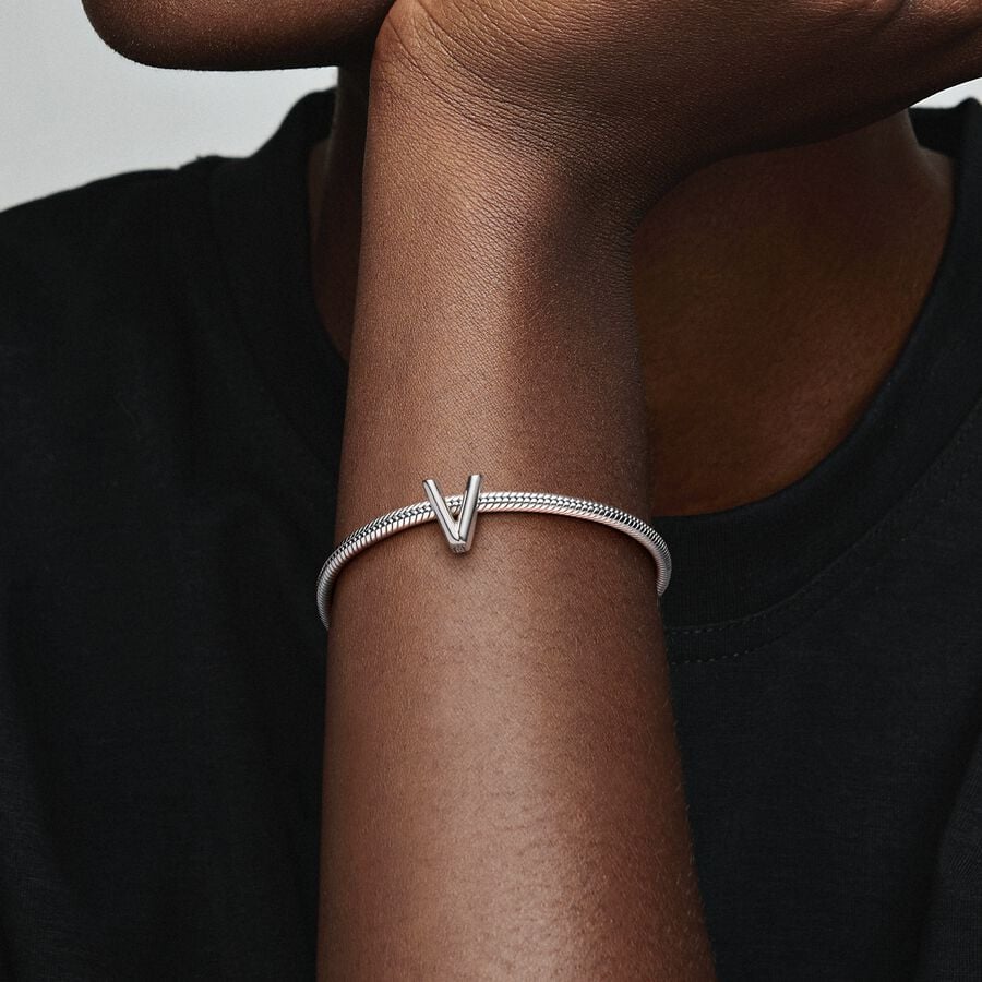 Letter V Charm