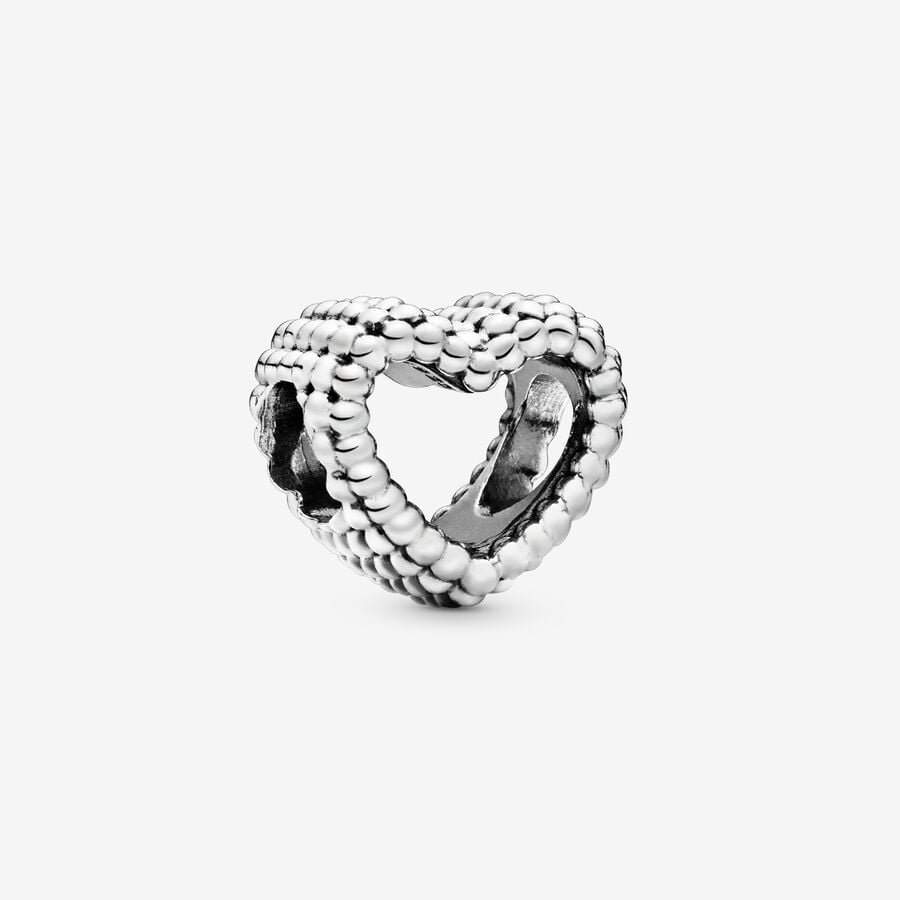 Beaded Heart Charm