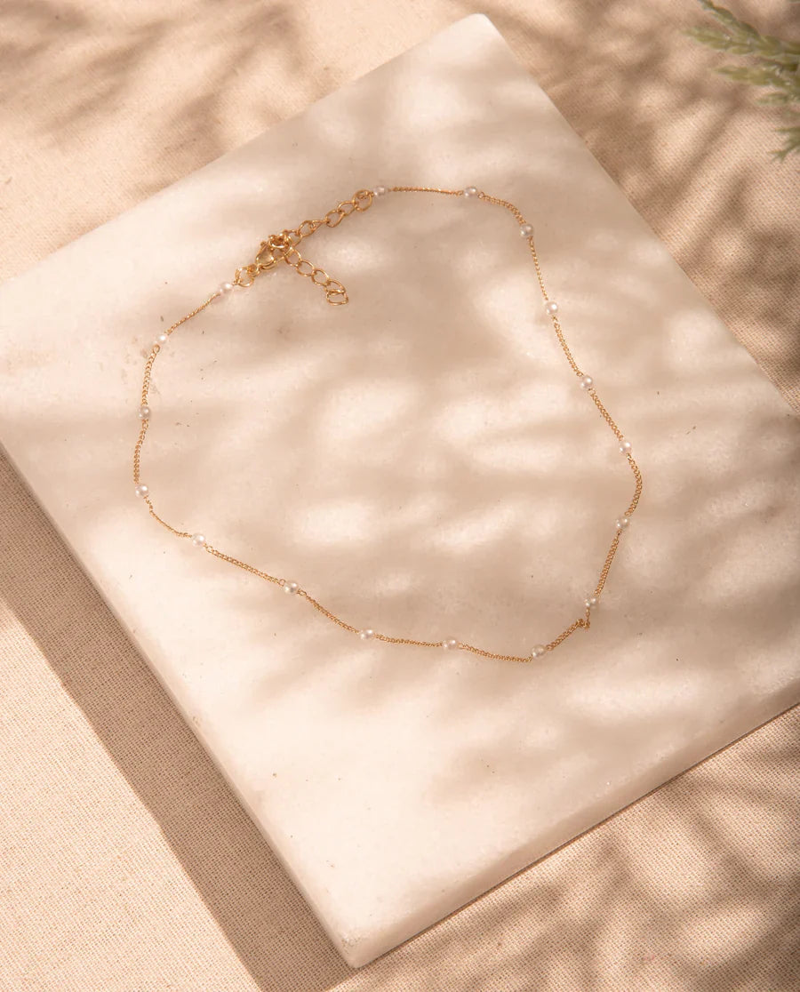 Choker Perlas