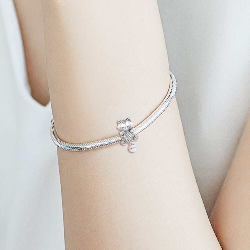 Kitten & Yarn Ball Charm