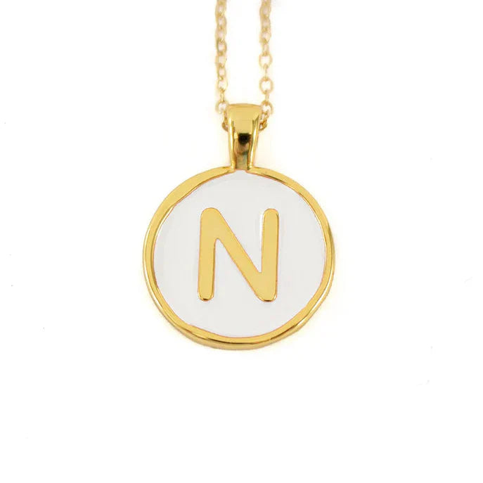 Set Cadenita Letra N + Aretes
