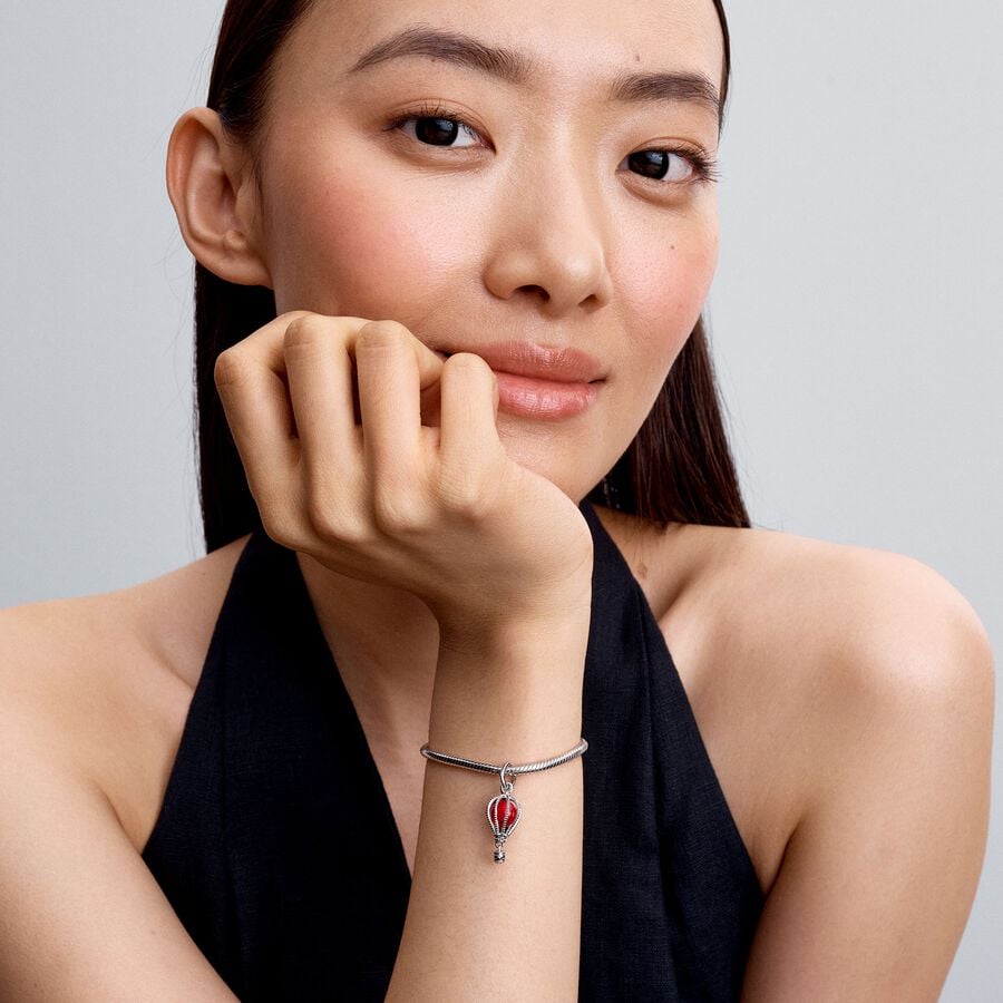 Hot Air Balloon Murano Glass Dangle