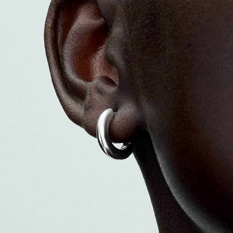 Round Hoop Earrings