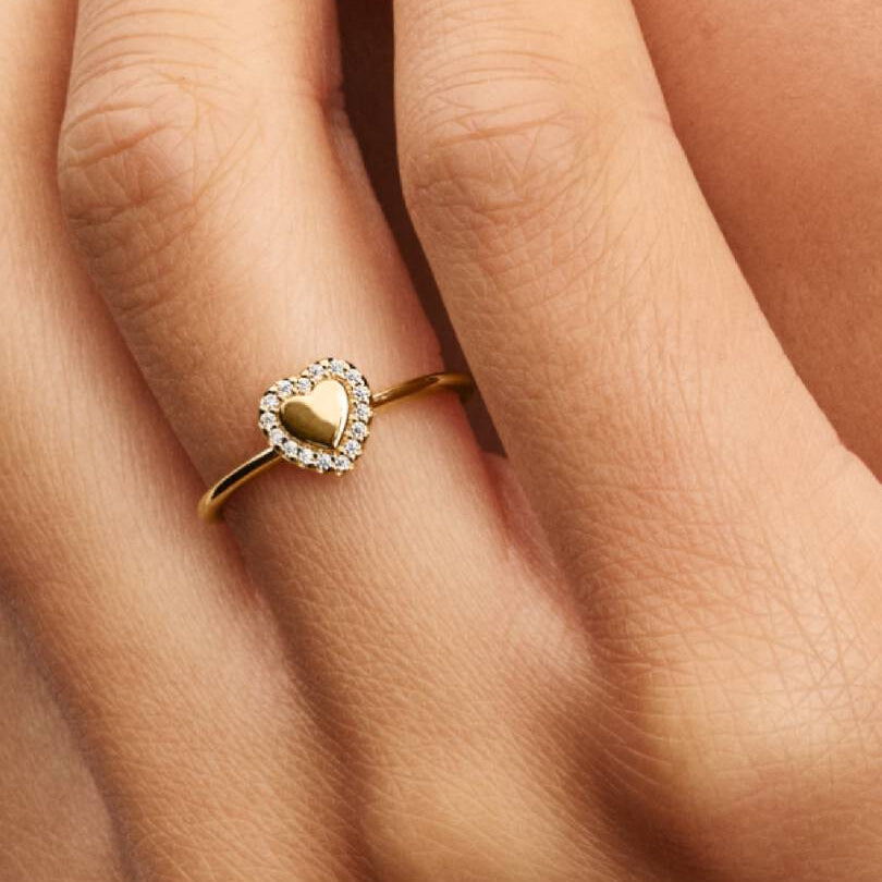 Engravable Heart Halo Shine