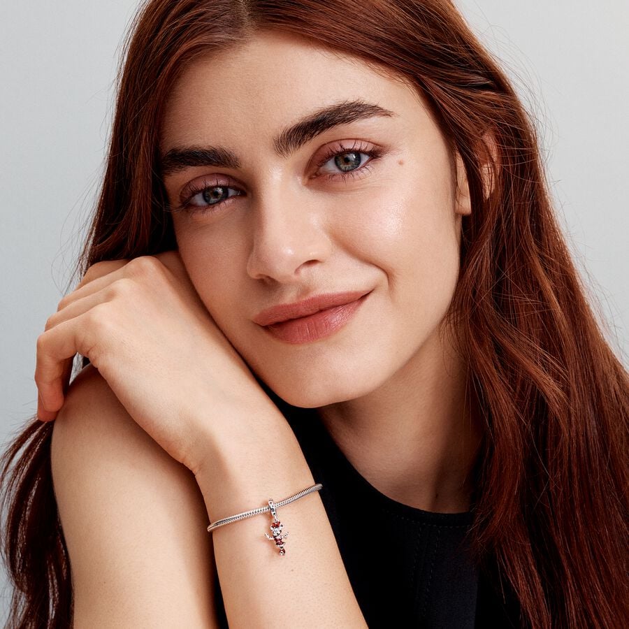 Minnie Mouse Ice Skating Dangle