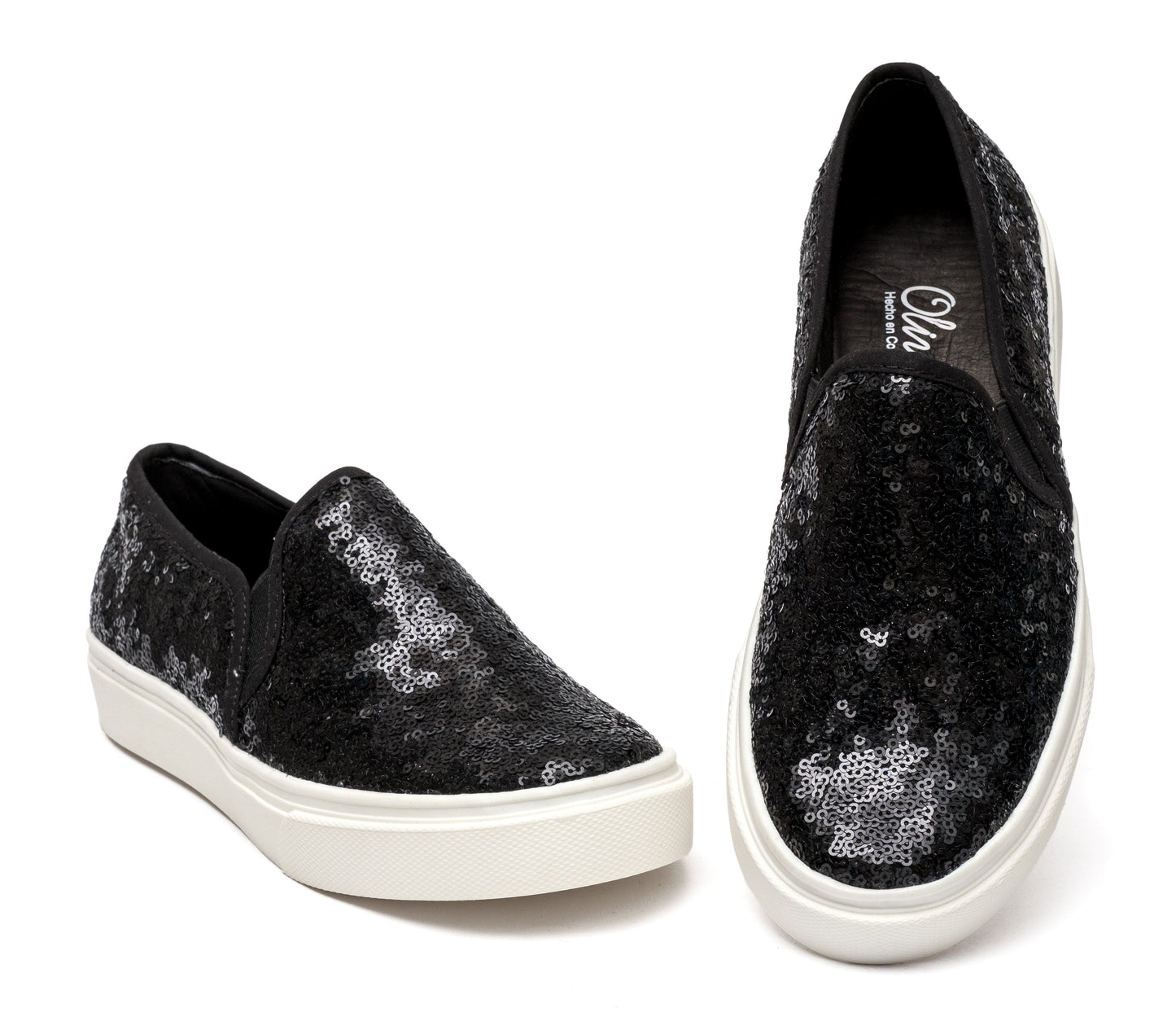 Casual Lentejuelas Negro