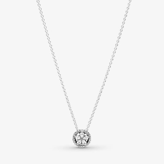 Sparkling Snowflake Collier Necklace