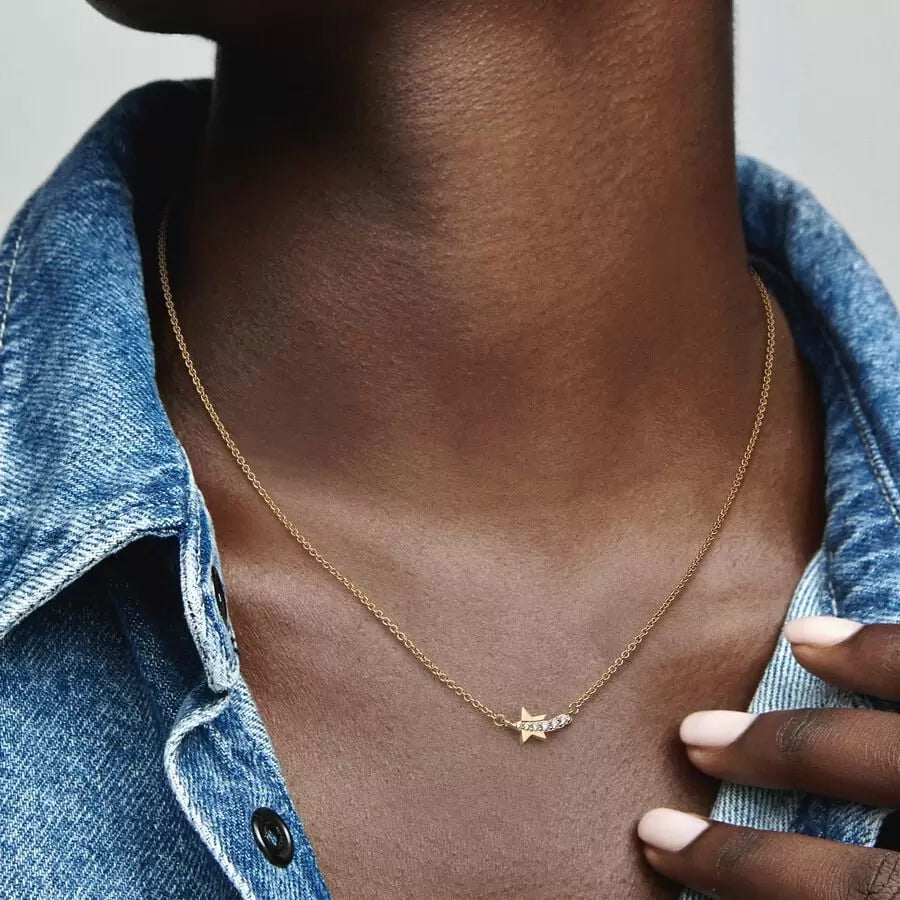 Shooting Star Pavé Collier Necklace