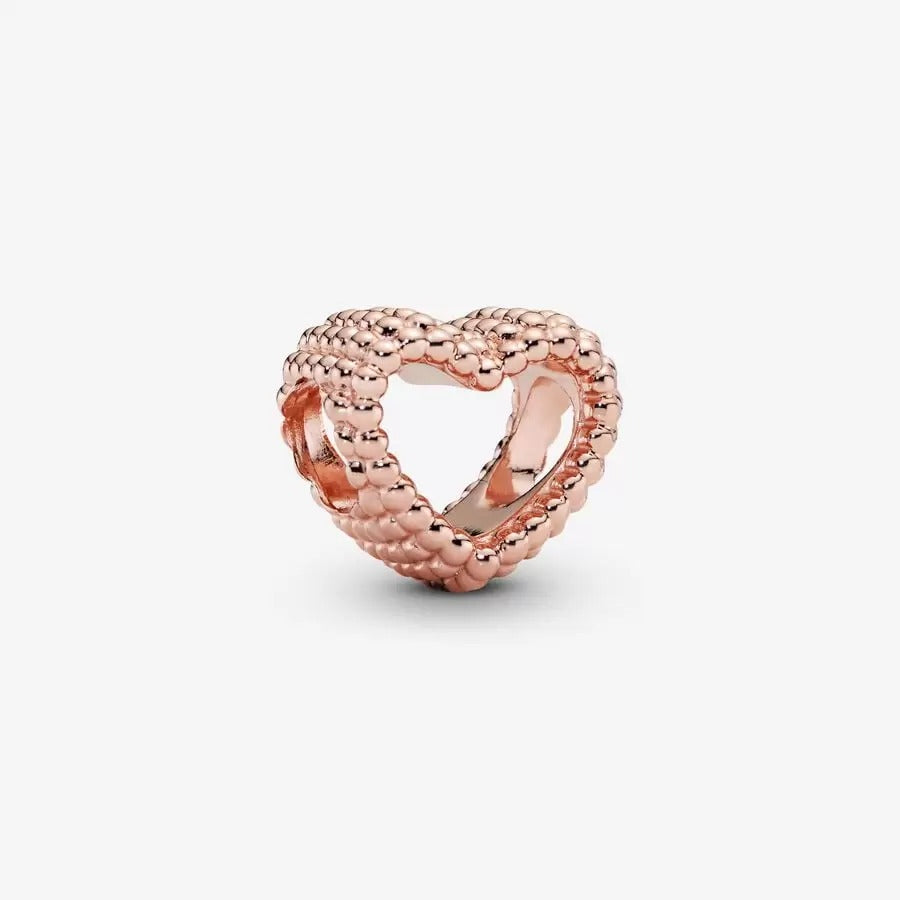 Beaded Heart Charm