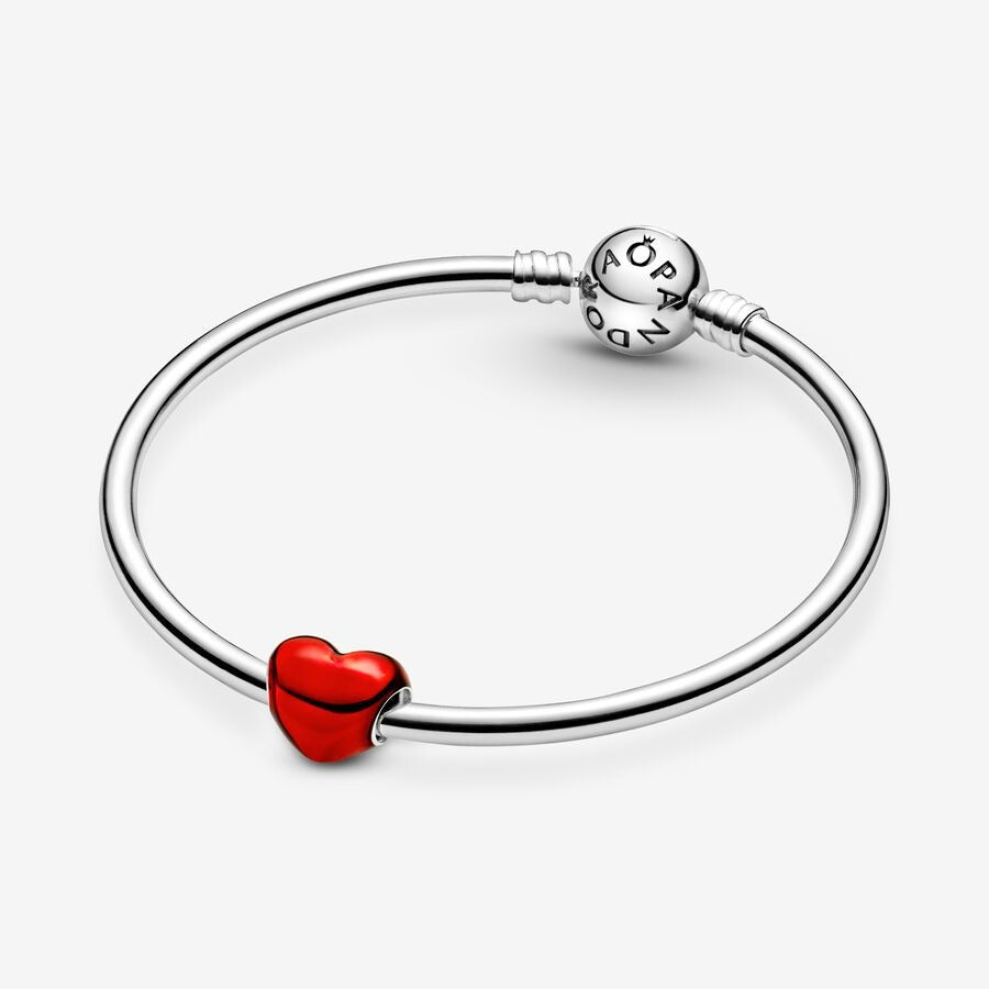 Metallic Heart Charm