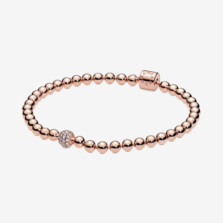 Beads & Pave Bracelet