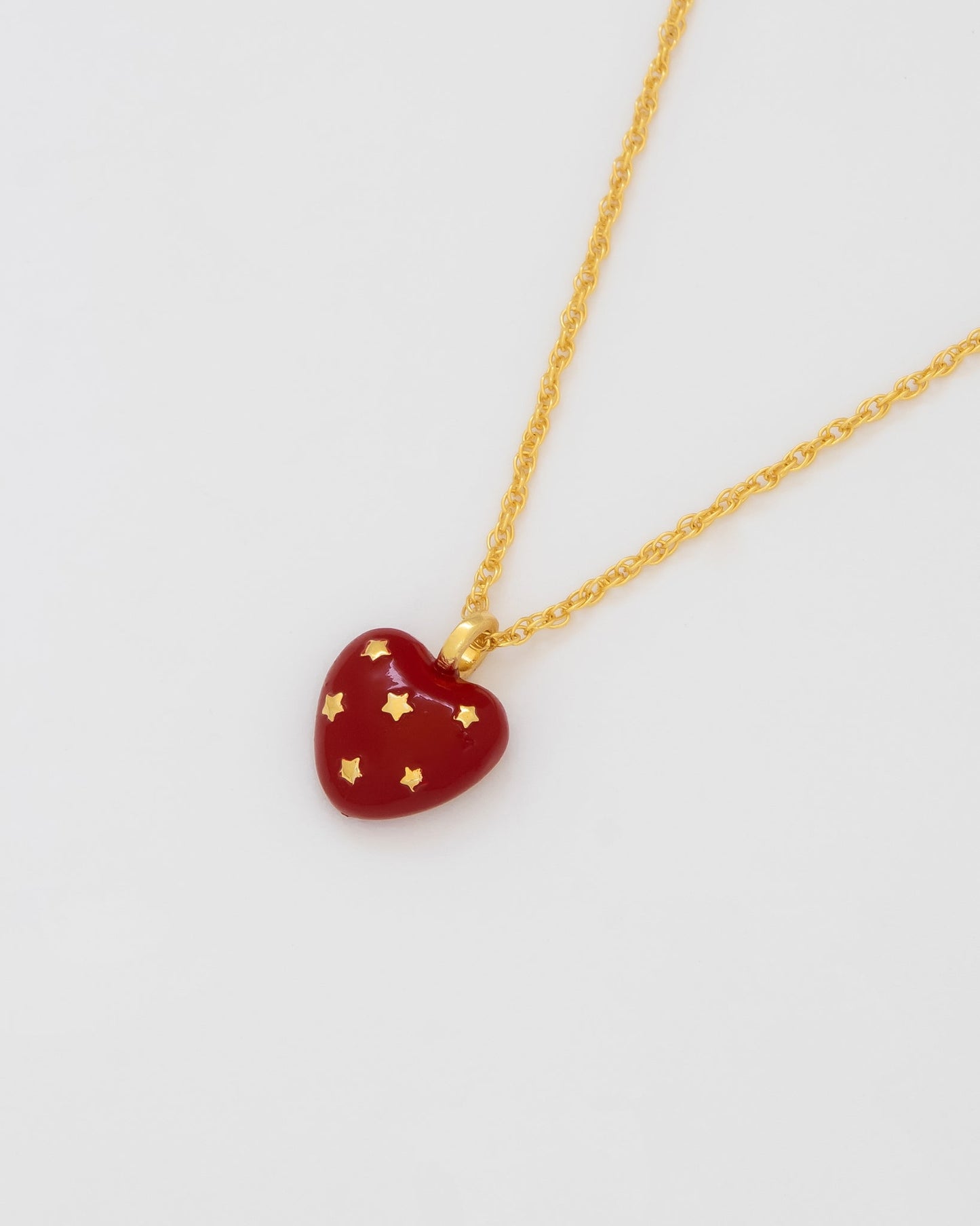 Collar dije Corazón Rojo