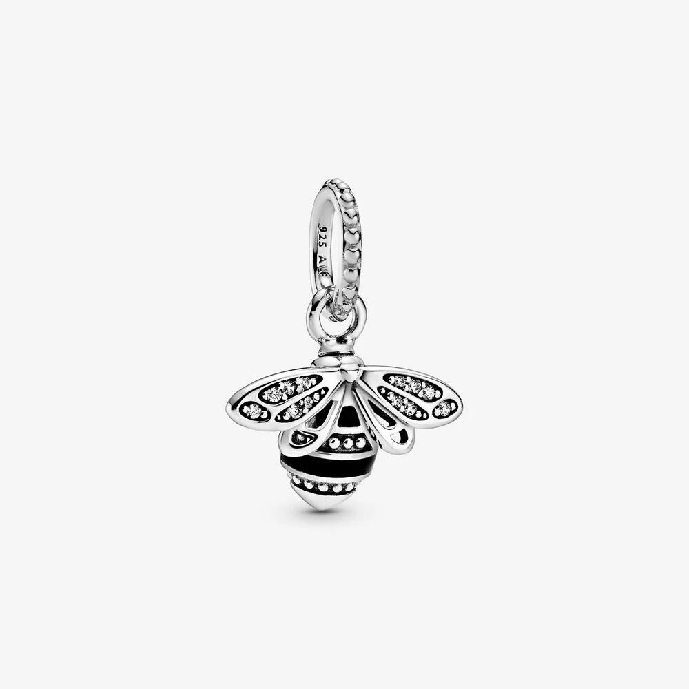 Sparkling Queen Bee Pendant Charm