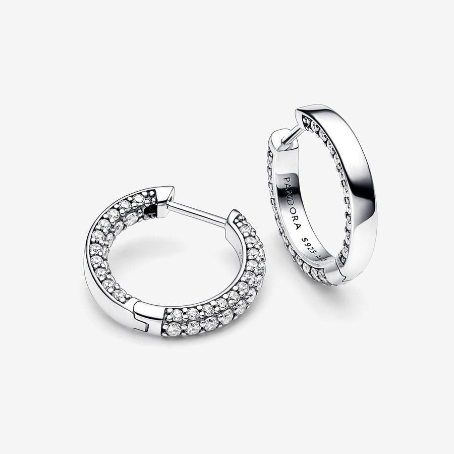 Timeless Pavé Single-row Hoop
