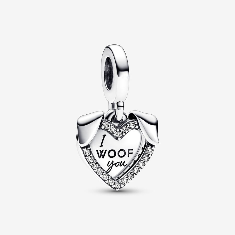 Heart & Dog Double Dangle