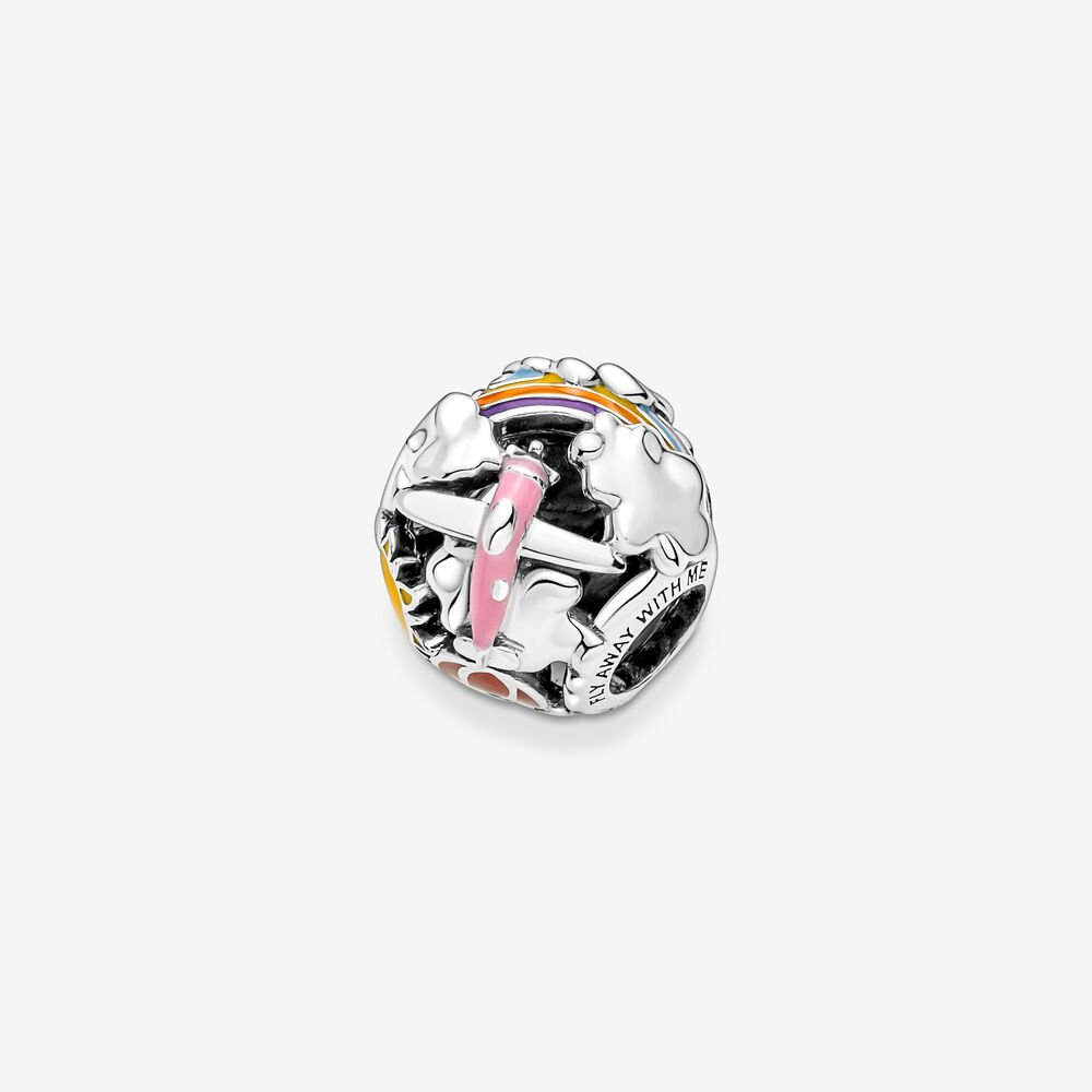 Fly Away Rainbow Sky & Travel Charm