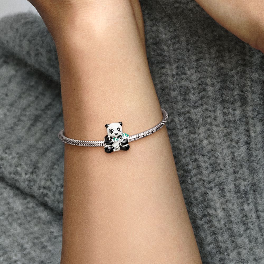 Sweet Panda Charm, Mixed-Enamel Charm